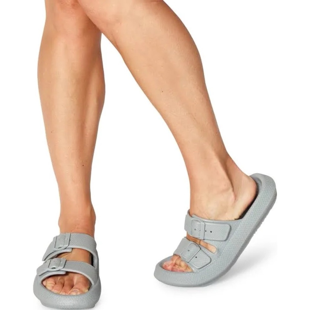 J/Slides Socool Grey Beach Slides 6